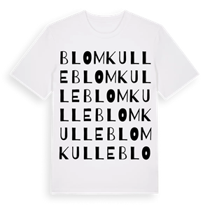 Blomkulle ordlek t-shirt – ekologisk bomull t-shirt från Pinshirt
