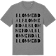 Mid Heather Gray t-shirt med Blommendal ordlek t-shirt