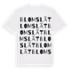 Blomslät ordlek t-shirt