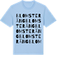 Blue Soul t-shirt med Blomsteräng ordlek t-shirt