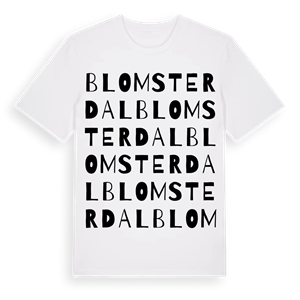 Blomsterdal ordlek t-shirt – ekologisk bomull t-shirt från Pinshirt