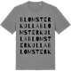 Mid Heather Gray t-shirt med Blomsterkulla ordlek t-shirt