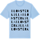 Blue Soul t-shirt med Blomsterkulla ordlek t-shirt