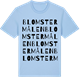 Blue Soul t-shirt med Blomstermålen ordlek t-shirt