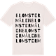 Vintage White t-shirt med Blomstermålen ordlek t-shirt