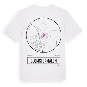 Blomstermålen t-shirt – ekologisk bomull t-shirt från Pinshirt
