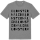 Mid Heather Gray t-shirt med Blomstermålen ordlek t-shirt
