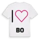 Jag älskar Bo t-shirt stort tryck