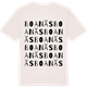 Vintage White t-shirt med Boanäs ordlek t-shirt