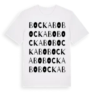 Bockabo ordlek t-shirt – ekologisk bomull t-shirt från Pinshirt