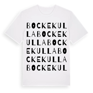 Bockekulla ordlek t-shirt – ekologisk bomull t-shirt från Pinshirt
