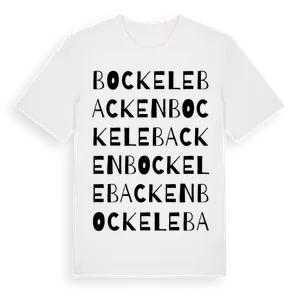 Bockelebacken ordlek t-shirt – ekologisk bomull t-shirt från Pinshirt