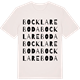 Vintage White t-shirt med Bocklareboda ordlek t-shirt