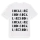 White t-shirt med Bocklareboda ordlek t-shirt