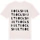 Vintage White t-shirt med Bockshult ordlek t-shirt