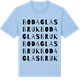 Blue Soul t-shirt med Boda Glasbruk ordlek t-shirt