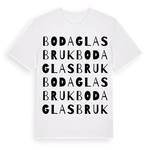 Boda Glasbruk ordlek t-shirt – ekologisk bomull t-shirt från Pinshirt