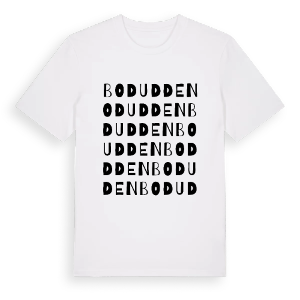 Bodudden ordlek t-shirt – ekologisk bomull t-shirt från Pinshirt