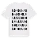 White t-shirt med Boholmarna ordlek t-shirt