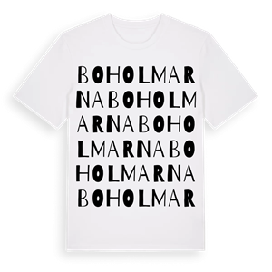 Boholmarna ordlek t-shirt – ekologisk bomull t-shirt från Pinshirt