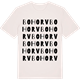 Vintage White t-shirt med Bohorv ordlek t-shirt