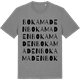 Mid Heather Gray t-shirt med Bokamaden ordlek t-shirt