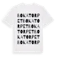 White t-shirt med Bokatorpet ordlek t-shirt
