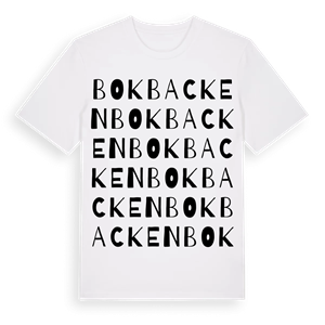 Bokbacken ordlek t-shirt – ekologisk bomull t-shirt från Pinshirt