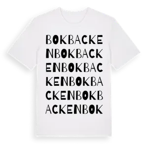 Bokbacken ordlek t-shirt – ekologisk bomull t-shirt från Pinshirt