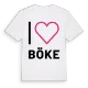 Jag älskar Böke t-shirt stort tryck