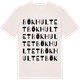 Vintage White t-shirt med Bökhultet ordlek t-shirt