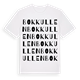 White t-shirt med Bokkullen ordlek t-shirt