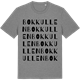 Mid Heather Gray t-shirt med Bokkullen ordlek t-shirt