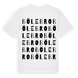 Bölebro ordlek t-shirt – ekologisk bomull t-shirt från Pinshirt