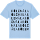 Blue Soul t-shirt med Bölemåla ordlek t-shirt