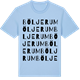 Blue Soul t-shirt med Böljerum ordlek t-shirt