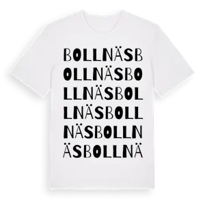 Bollnäs ordlek t-shirt – ekologisk bomull t-shirt från Pinshirt