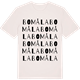 Vintage White t-shirt med Bomåla ordlek t-shirt