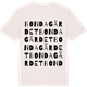Vintage White t-shirt med Bondagärdet ordlek t-shirt