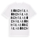 White t-shirt med Bönemåla ordlek t-shirt