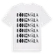 White t-shirt med Bönemåla ordlek t-shirt