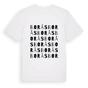 Borås ordlek t-shirt – ekologisk bomull t-shirt från Pinshirt