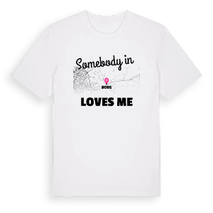 Någon i Borg älskar mig t-shirt – ekologisk bomull t-shirt från Pinshirt