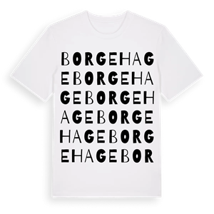 Borgehage ordlek t-shirt – ekologisk bomull t-shirt från Pinshirt