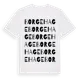White t-shirt med Borgehage ordlek t-shirt