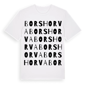 Borshorva ordlek t-shirt – ekologisk bomull t-shirt från Pinshirt