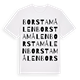 Borstamålen ordlek t-shirt
