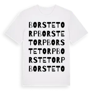 Borstetorp ordlek t-shirt – ekologisk bomull t-shirt från Pinshirt