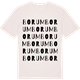 Vintage White t-shirt med Borum ordlek t-shirt