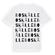 Boskälle ordlek t-shirt